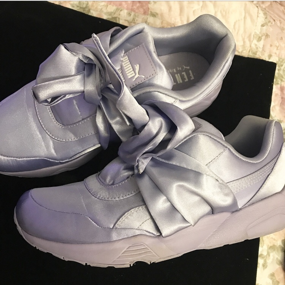 Rihanna puma satin lavender sneaker